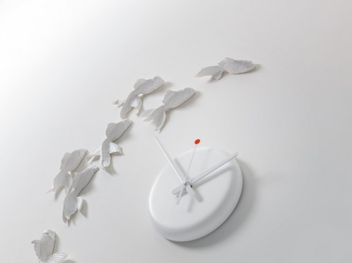 Goldfish Clock (ゴールドフィッシュクロック) by haoshi Design