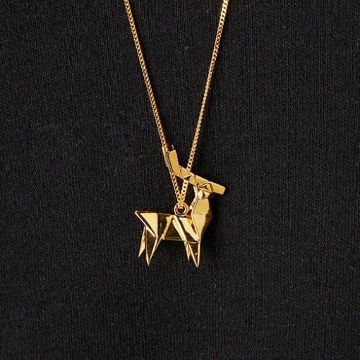 ORIGAMI_JEWELLERY_DEER 折り紙アクセサリー