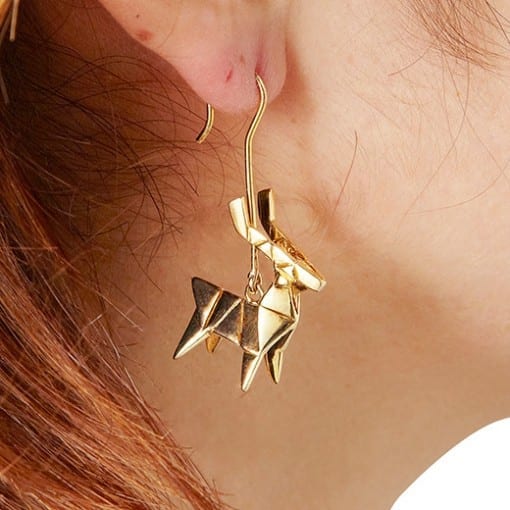 ORIGAMI_JEWELLERY_DEER 折り紙アクセサリー