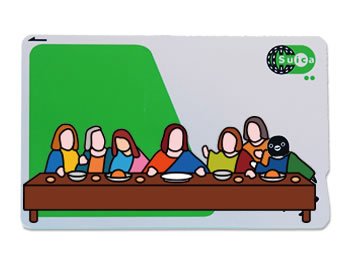 Suicaペンギン着せ替えステッカー Suca_icCARD_WEAR 最後の晩餐