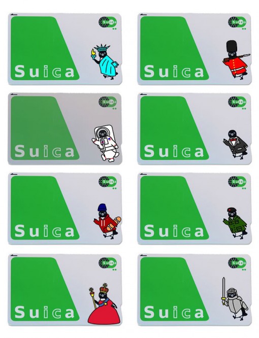 Suicaペンギン着せ替えステッカー Suca_icCARD_WEAR_wear