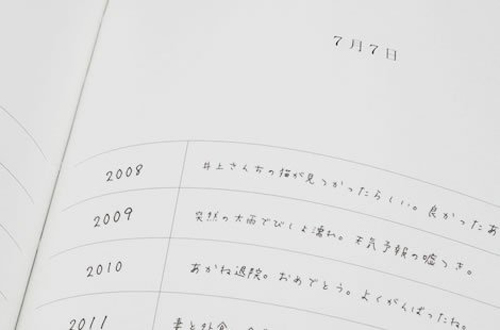 10年一行日記「日事記(ひじき})