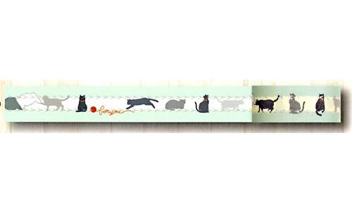 ジッパー付テープzitte ねこ