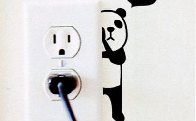 壁紙シール ウォールステッカー ちら見アニマル