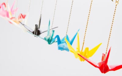 おりがみピアス orizuru