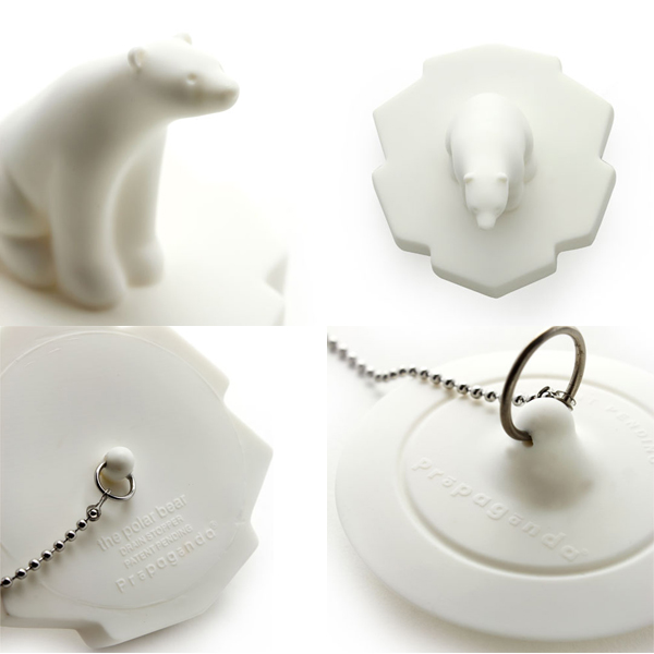 シロクマ風呂栓 PROPAGANDA DRAIN STOPPER POLAR BEAR (プロパガンダ ドレインストッパー シロクマ)