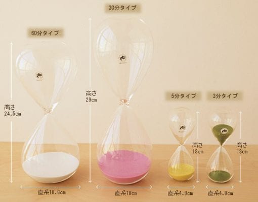 廣田硝子　ガラス製　スナ式トケイ