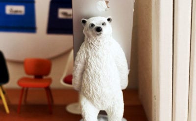 白クマ スマートフォンスタンド 『polar bear』