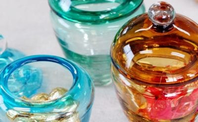 梅干し入れ/ガラス工房清天