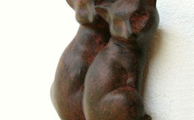 ペアネコの壁掛けフック