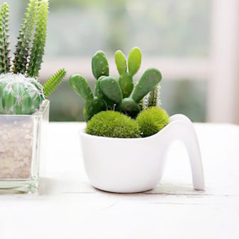 人工観葉植物 消臭アーティフィシャルグリーン コップ型