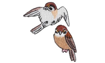 京東都　ワッペン 雀