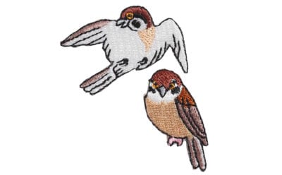 京東都　ワッペン 雀