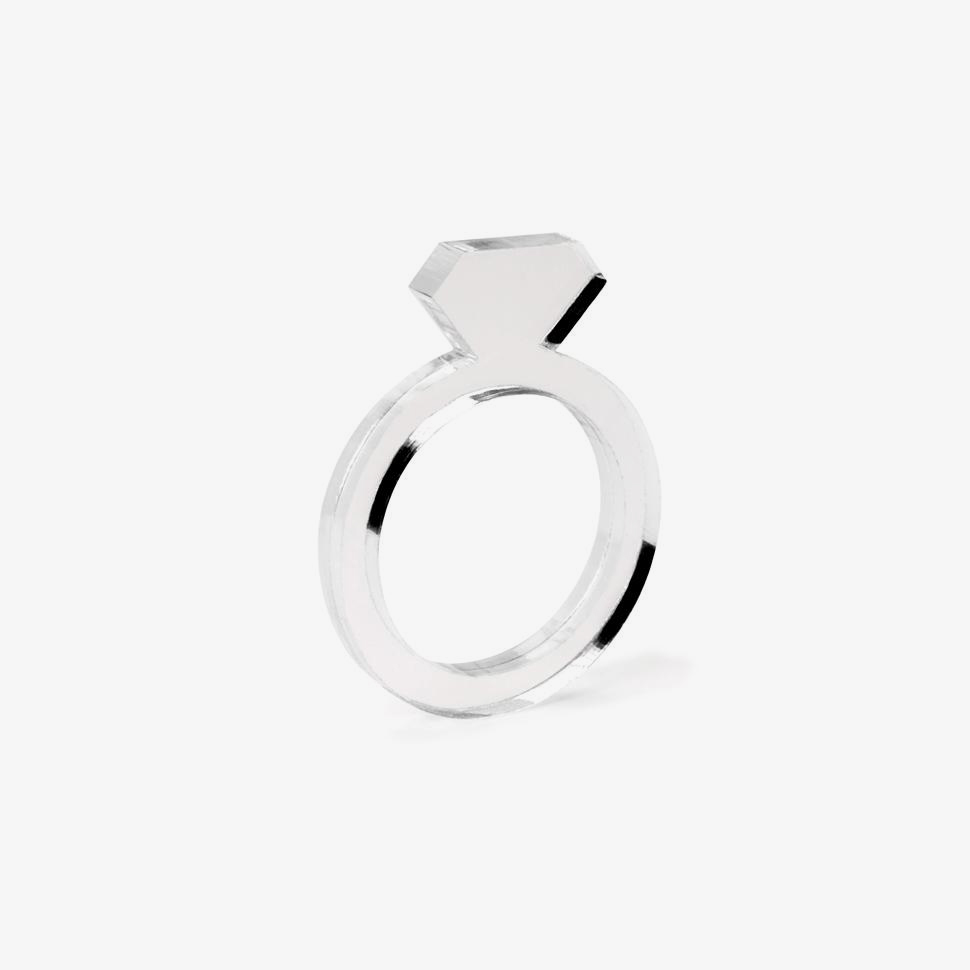 Acrylic Diamond Ring アクリルダイアモンドリング