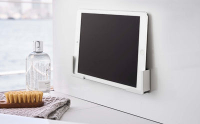 山崎実業 tower(タワー)マグネット バスルーム タブレットホルダー