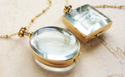 soradesigns ガラスのロケットネックレス