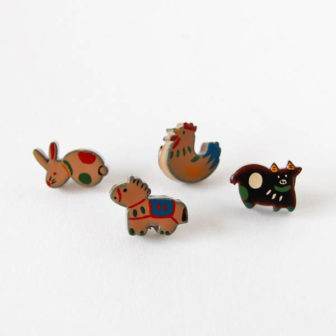 KORINDO（コウリンドウ）うるしピンズ　動物シリーズ