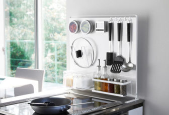 山崎実業 tower キッチン自立式スチールパネル 縦型