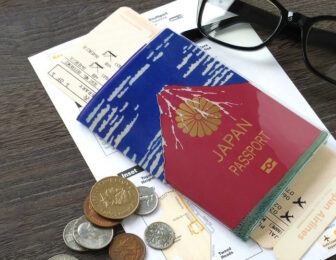 パスポートカバー 赤富士